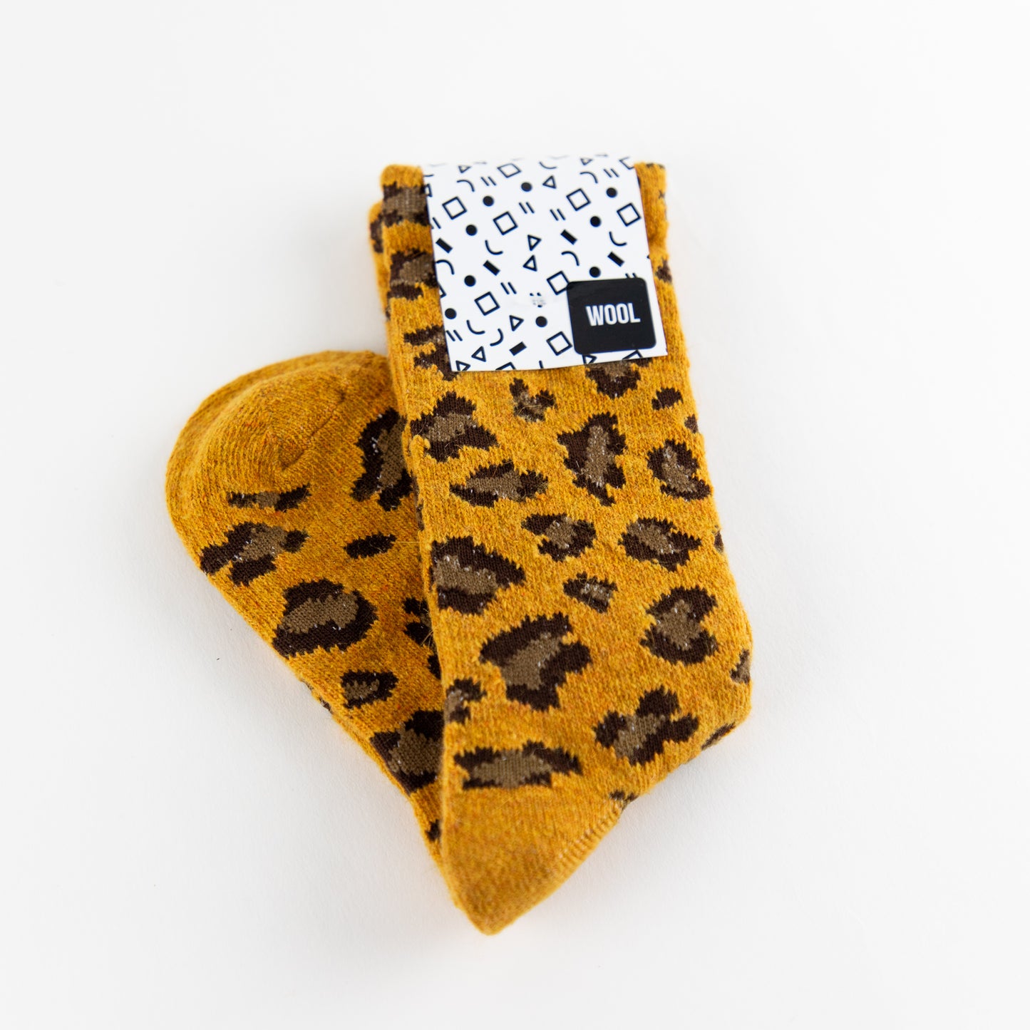 Cheetah Print Wool Socks