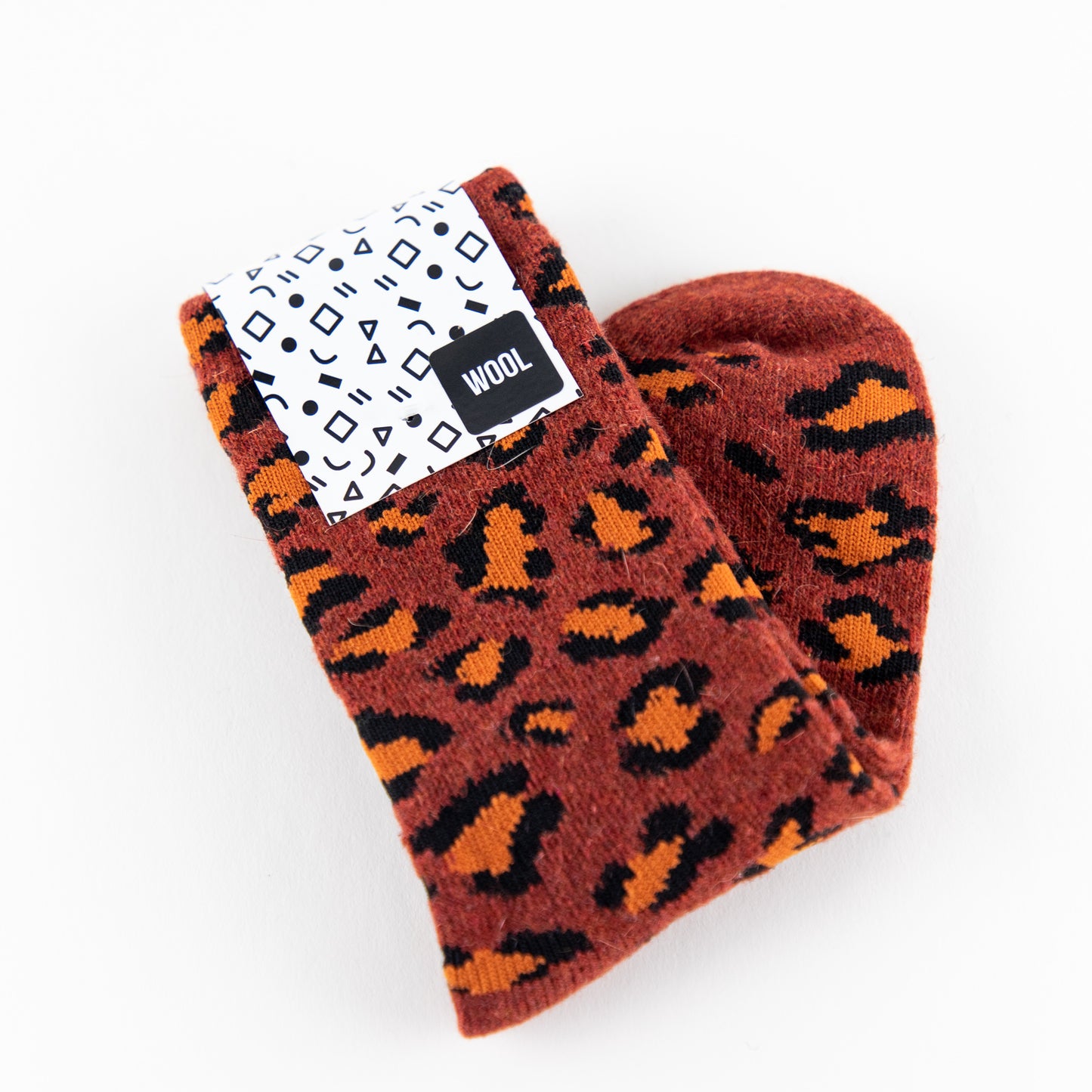 Cheetah Print Wool Socks