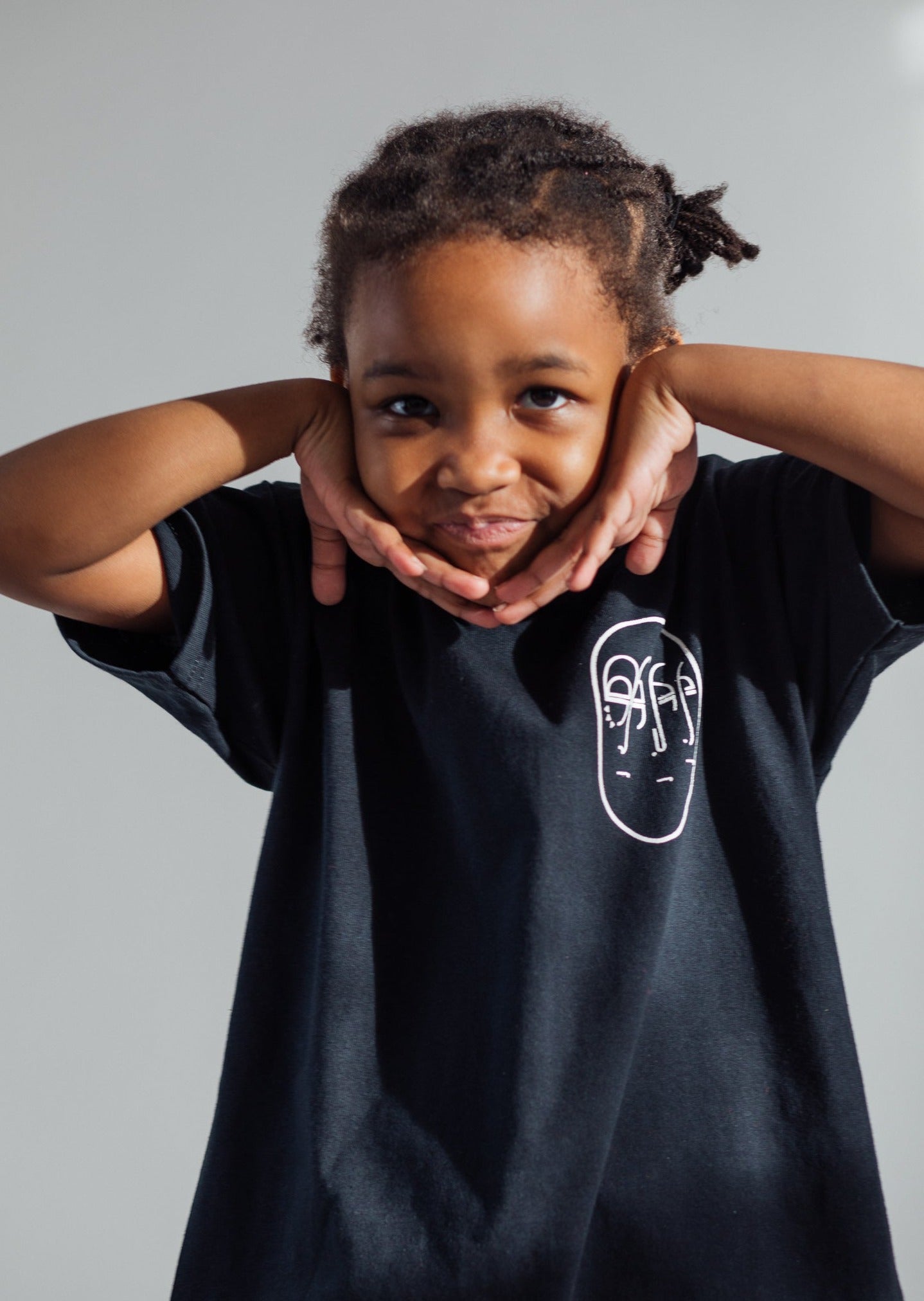 Kids Mask Tee Black