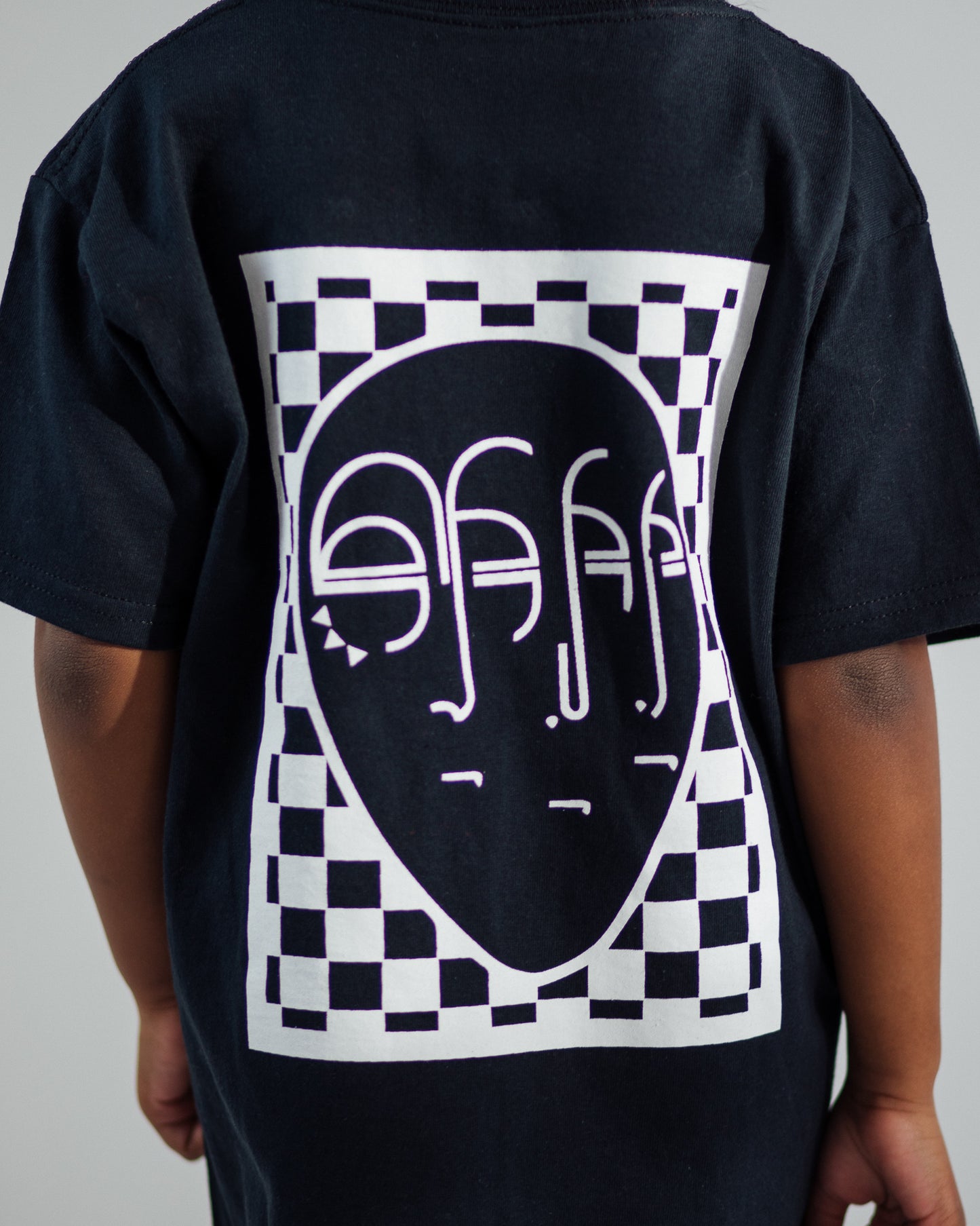 Kids Mask Tee Black