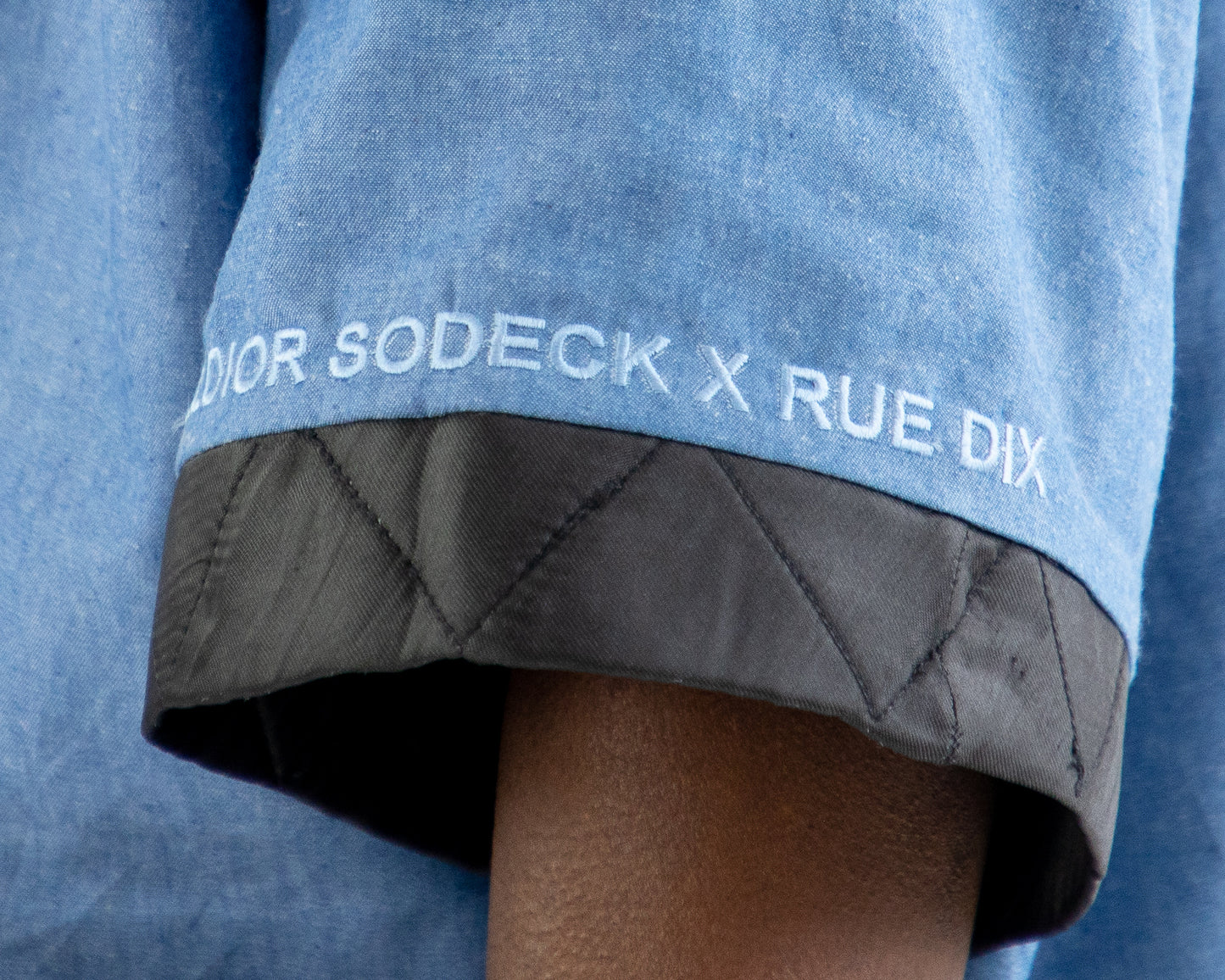 Eldior Sodeck x Rue Dix Diamond Reversible Cropped Jacket