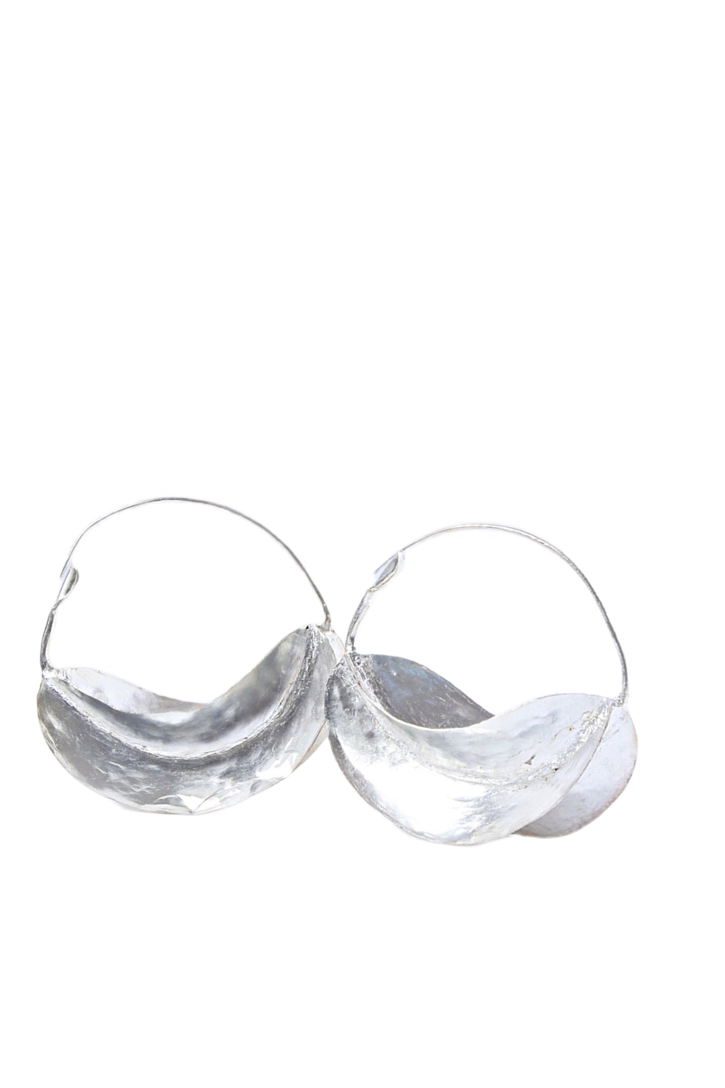 Fulani Jumbo Silver-Plated Hoop Earrings