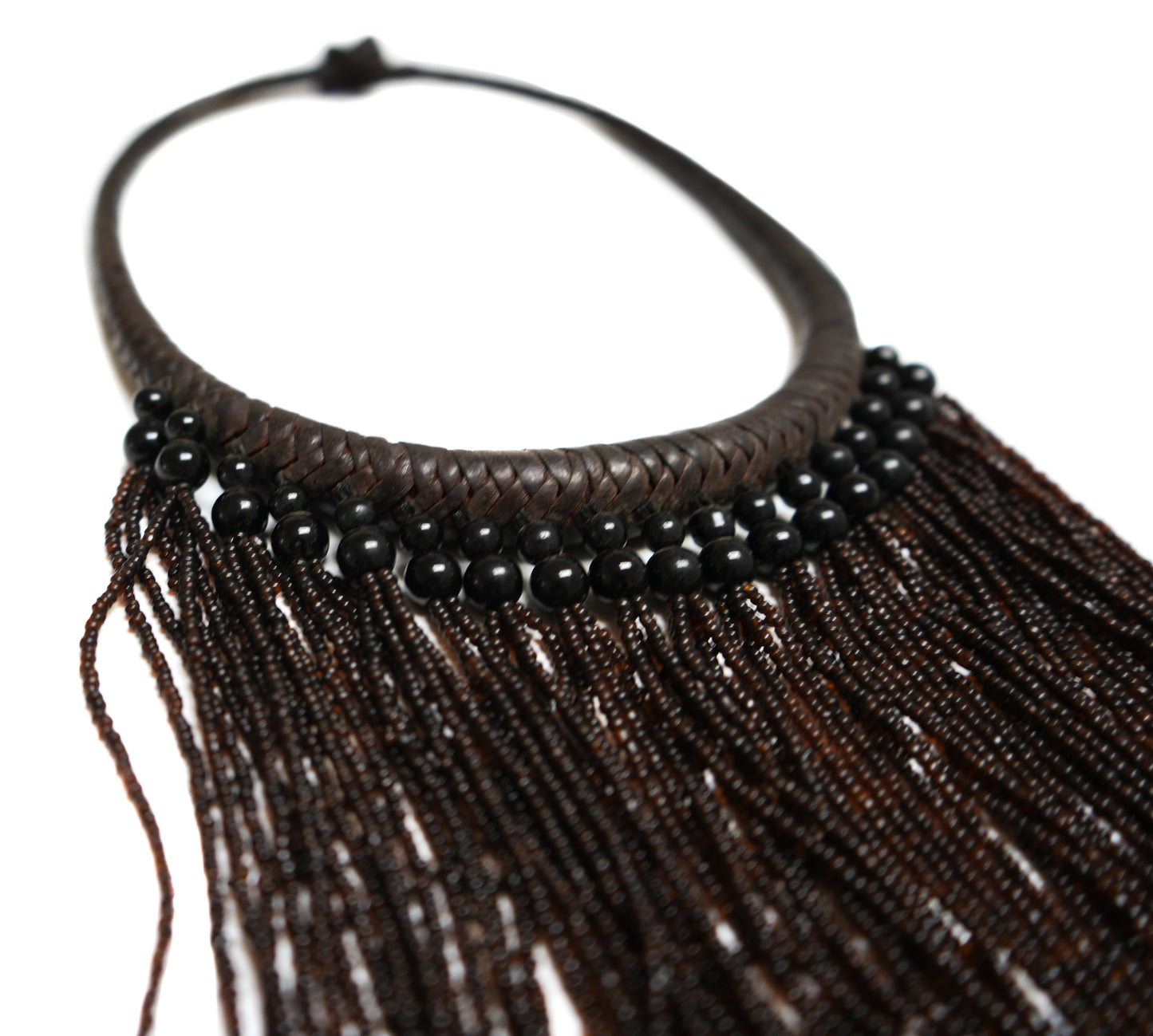 Tassle Beaded Fringe Necklace