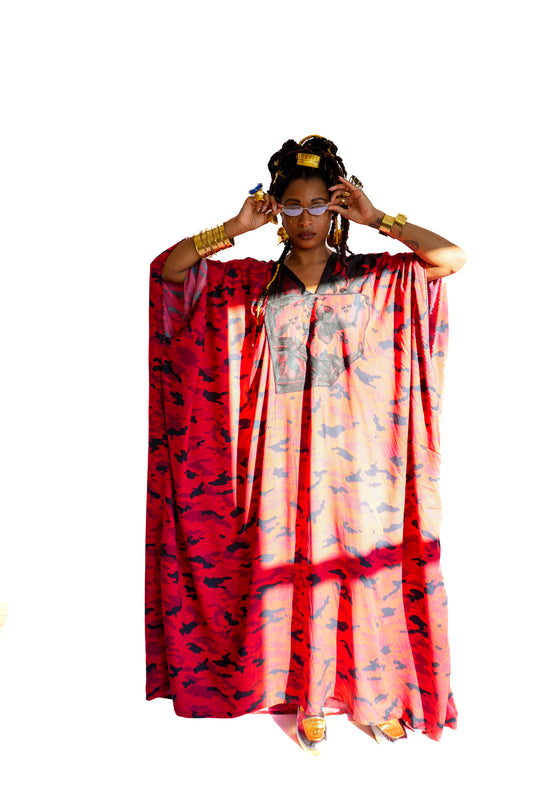 Red Camo L'Artisane Boubou