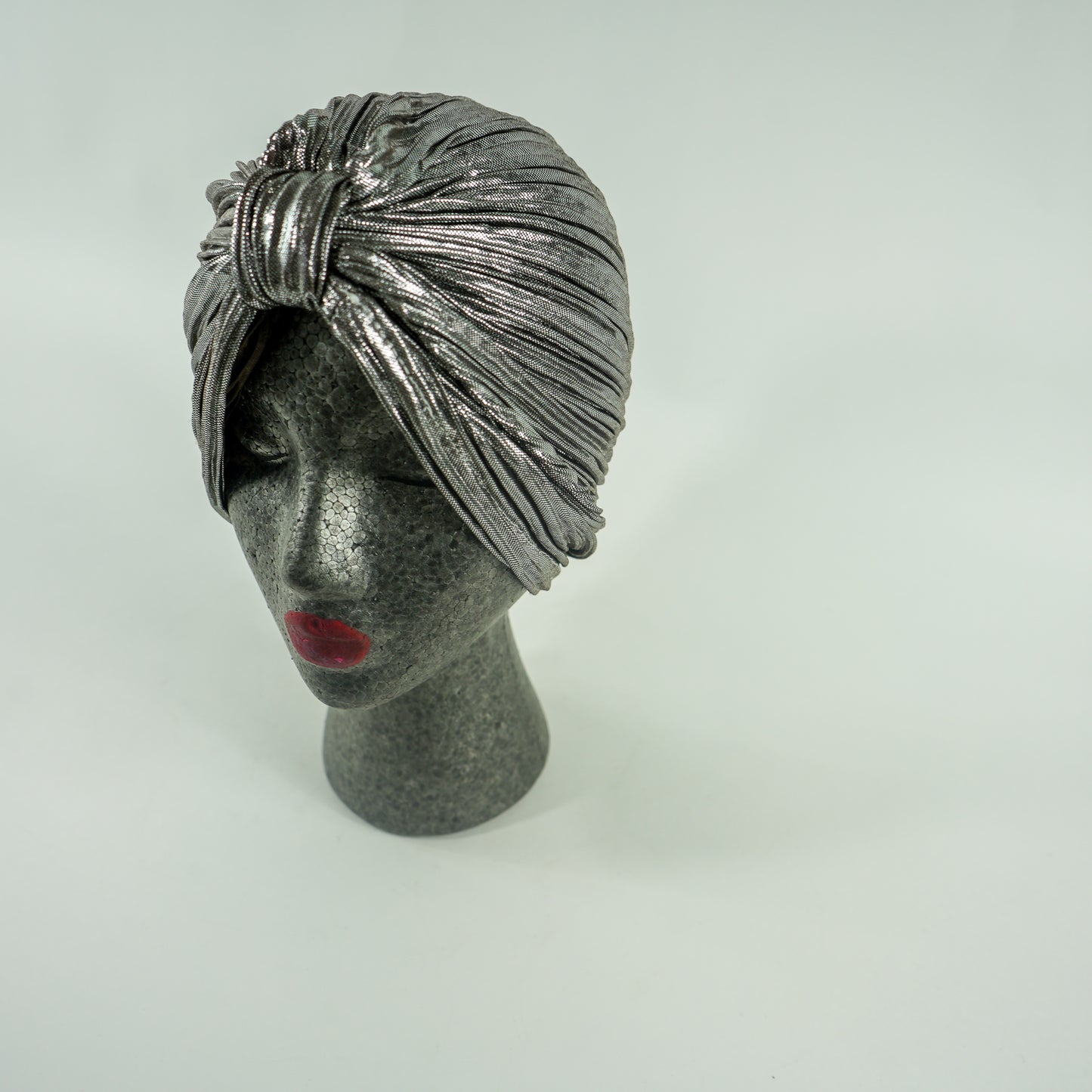 Knotted Lamé Turban