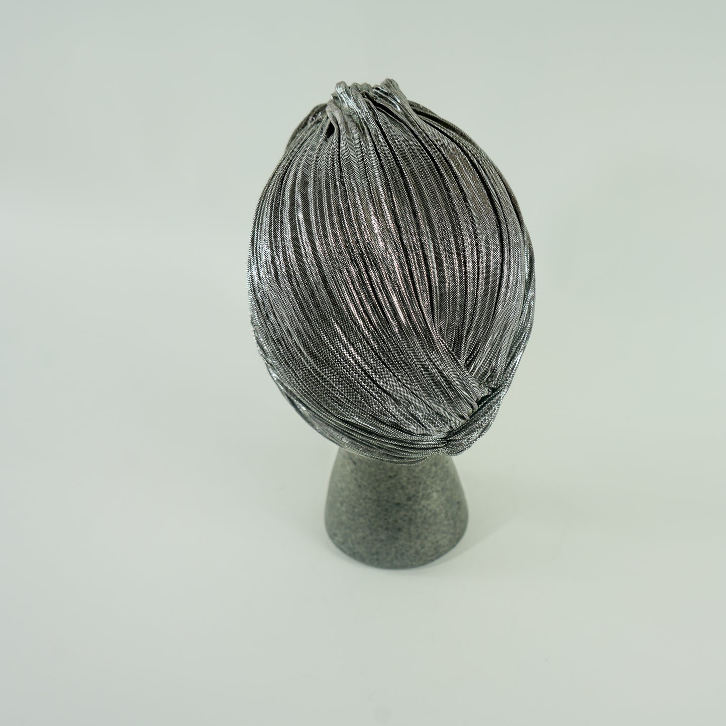 Knotted Lamé Turban
