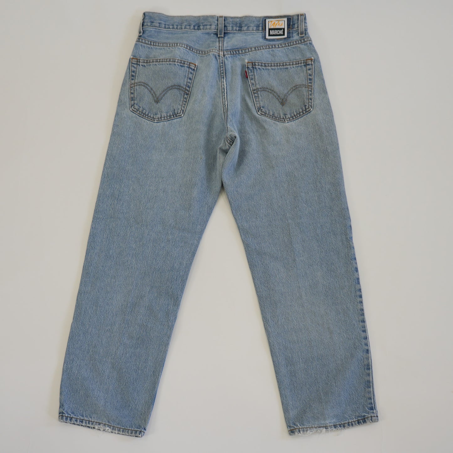 Brocade & Denim Patchwork Jeans (W 42)