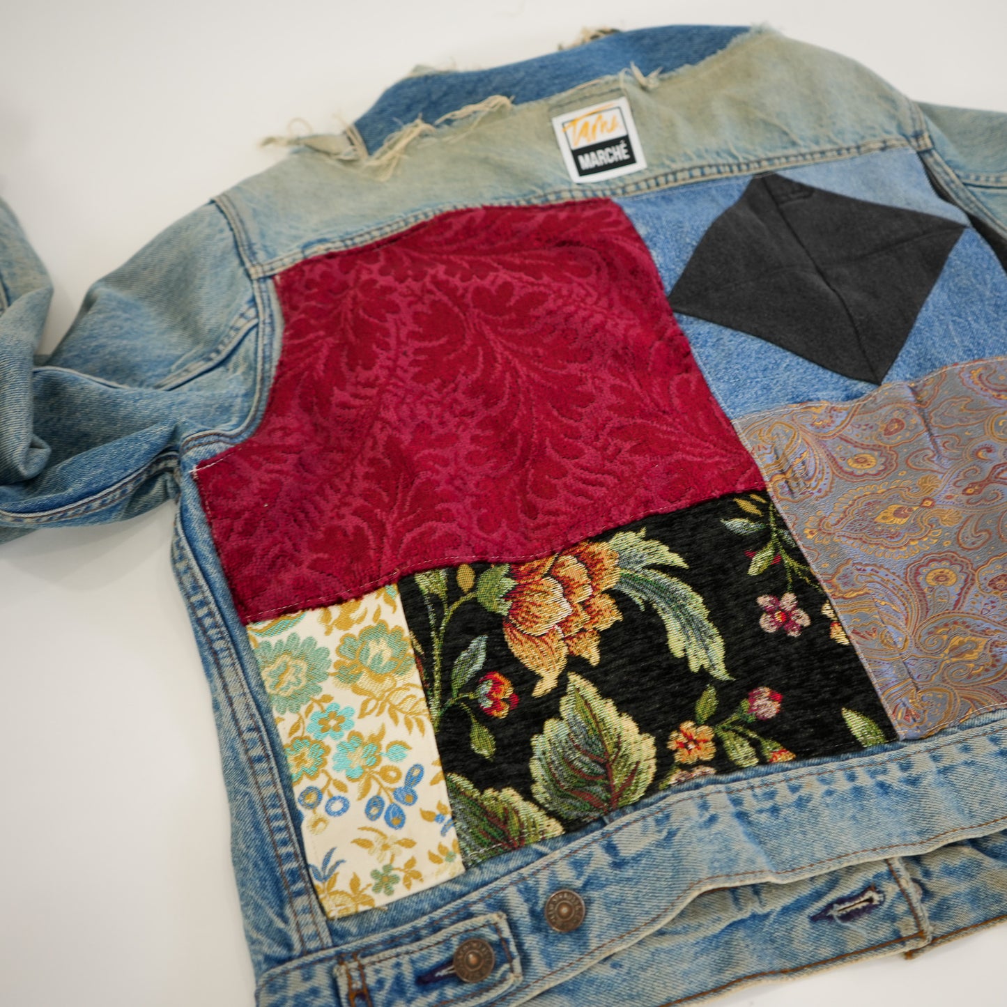 Brocade & Tapestry Patchwork Jacket (S)
