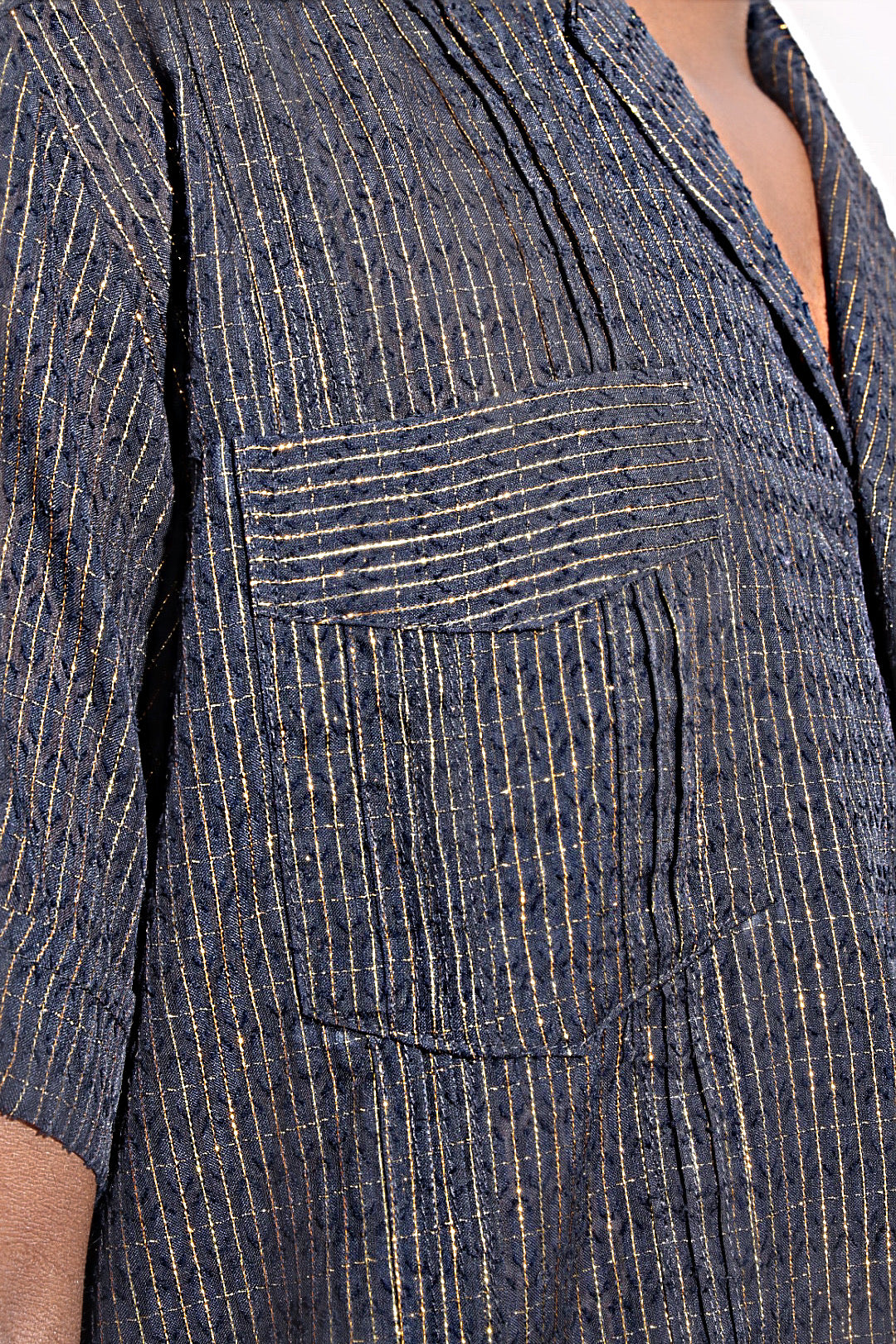 Grand Pere Gauze-Jacquard Shirt