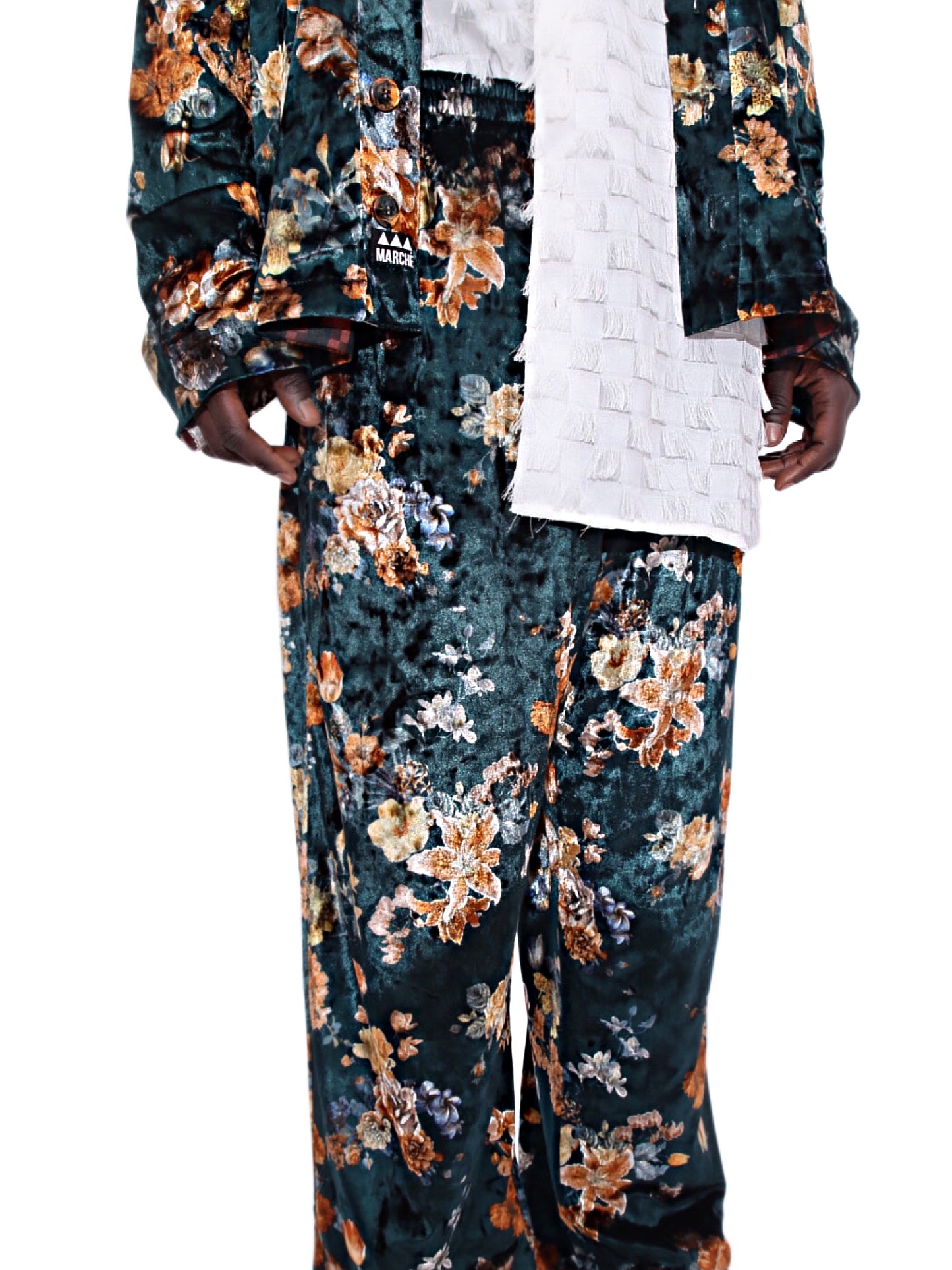 Pere Khouma Floral Velour Joggers