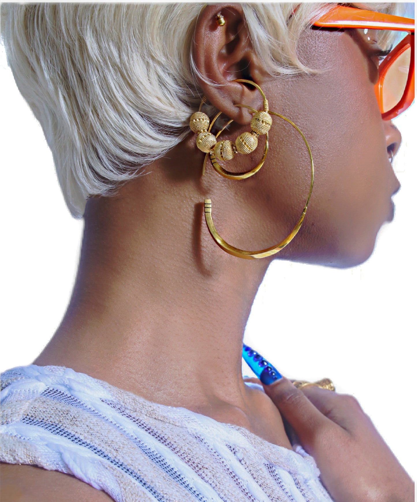 Fatima Hoop 24K Gold Vermeil Earrings