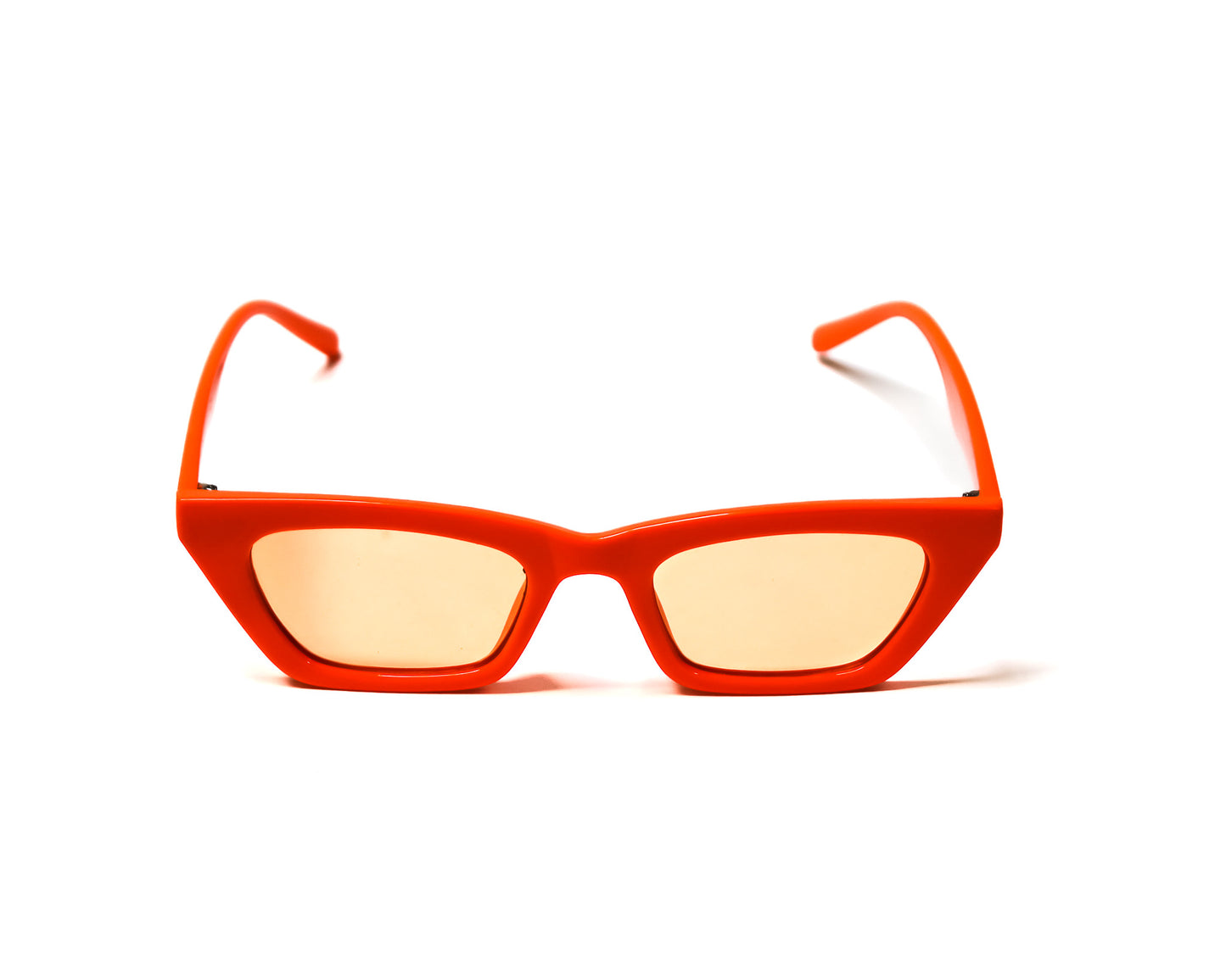 Orange Small Square Sunglasses