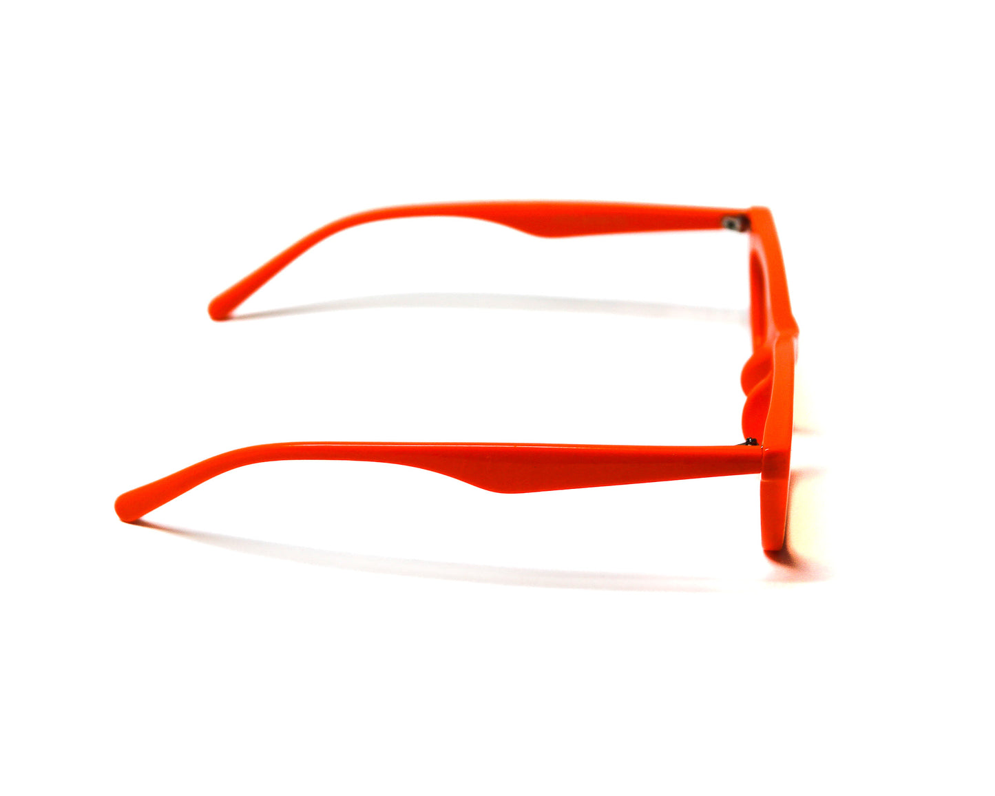 Orange Small Square Sunglasses